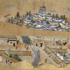 A depiction of Edo in the late 17-th century. Part of the Tokyo: Art & Photography exhibition