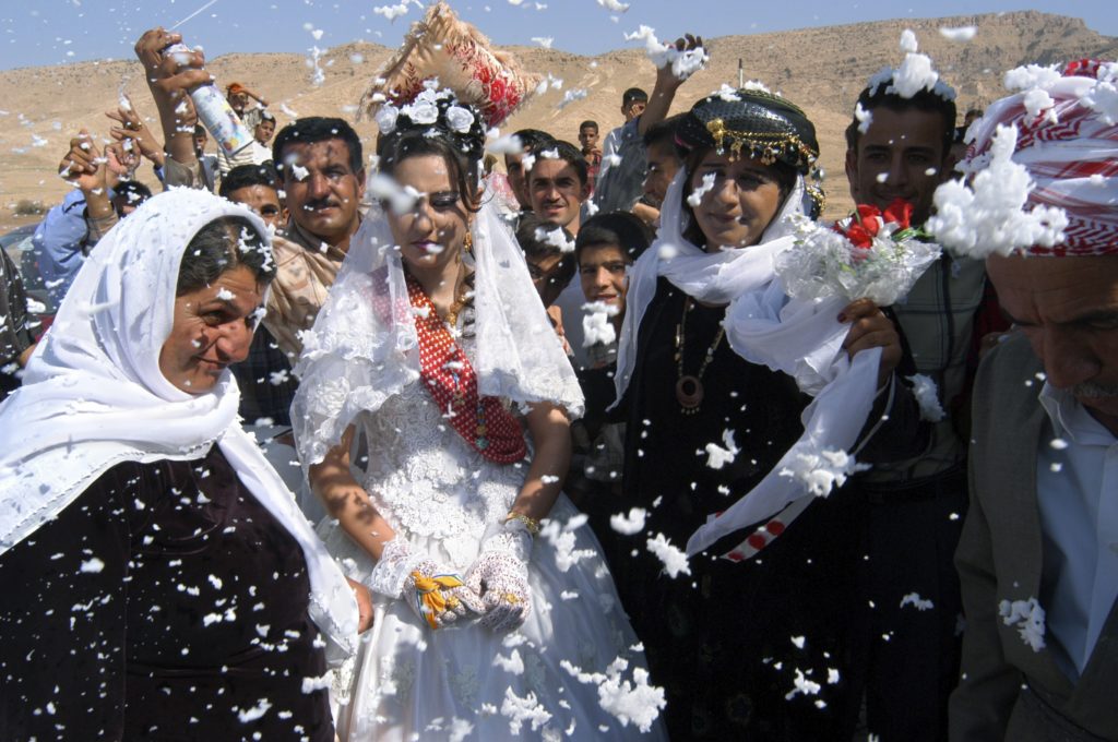 Yazidi wedding celebrations in Iraq, as featured in Covering Beauty