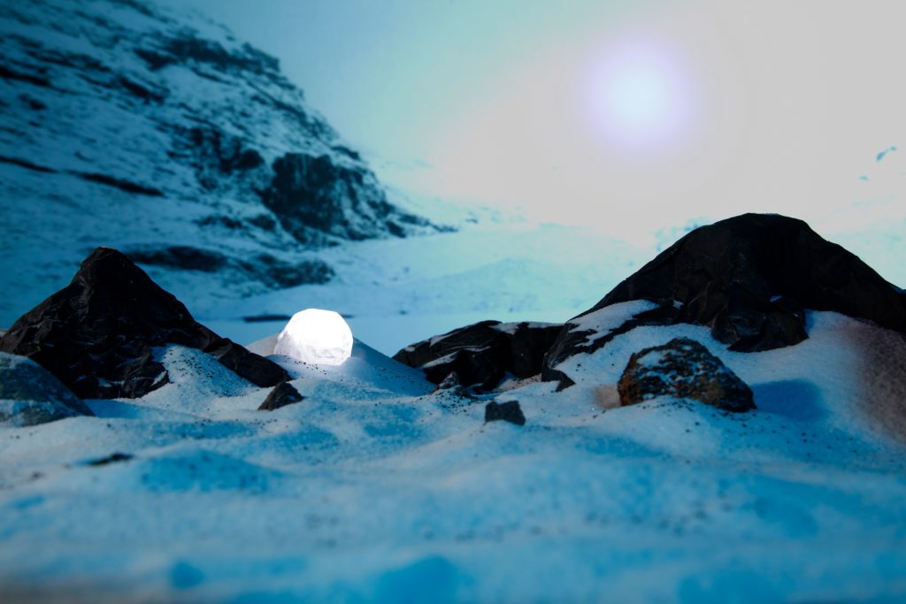 A snow peaked landscape by Revolv Award winner Christian Jago